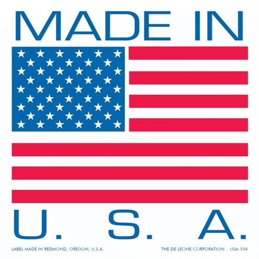 USA304 Made Paper Labels with Permanent Adhesive, 1000 Roll