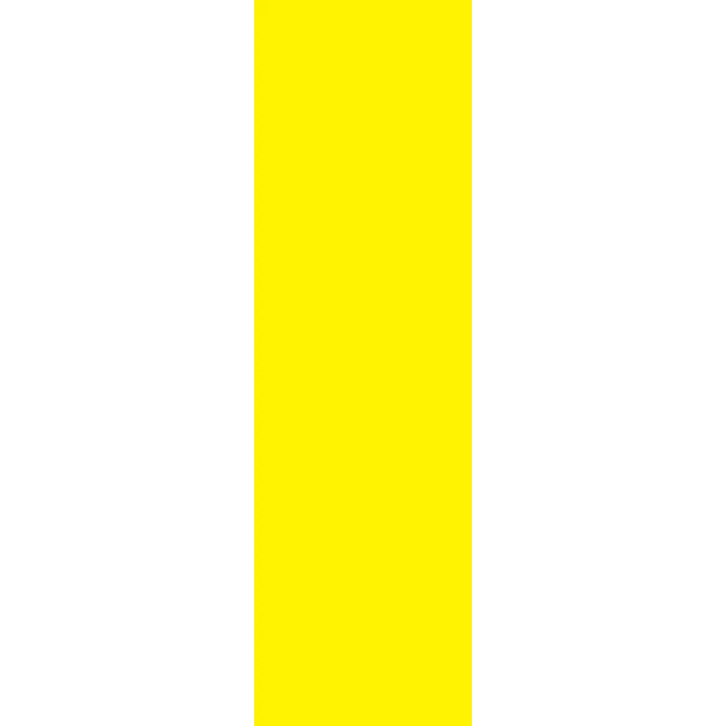 Bright yellow vertical rectangle.