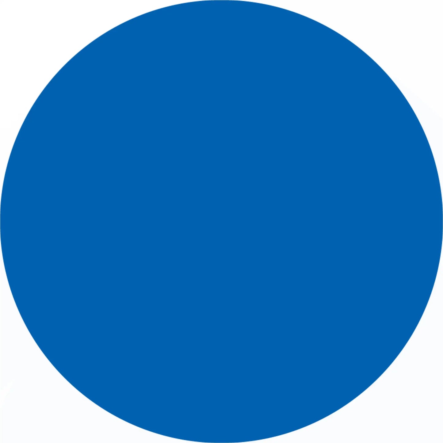 Perfect blue circle.