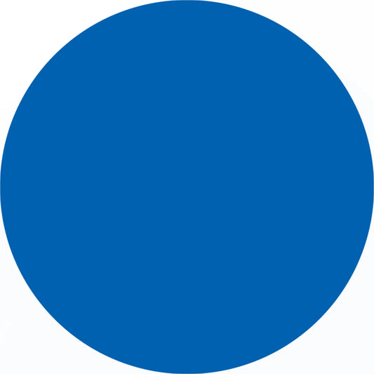 Perfect blue circle.