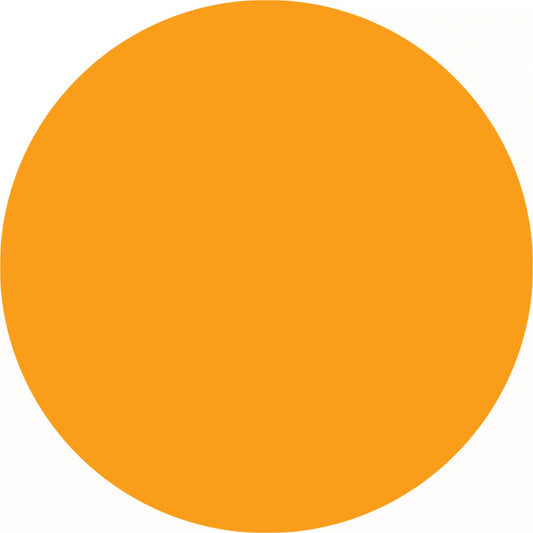 Perfect orange circle.