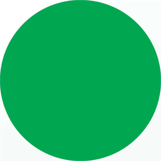 Solid green circle.