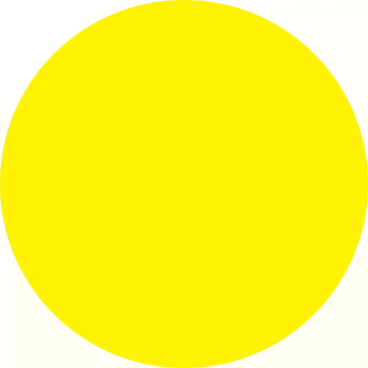 Perfect yellow circle.
