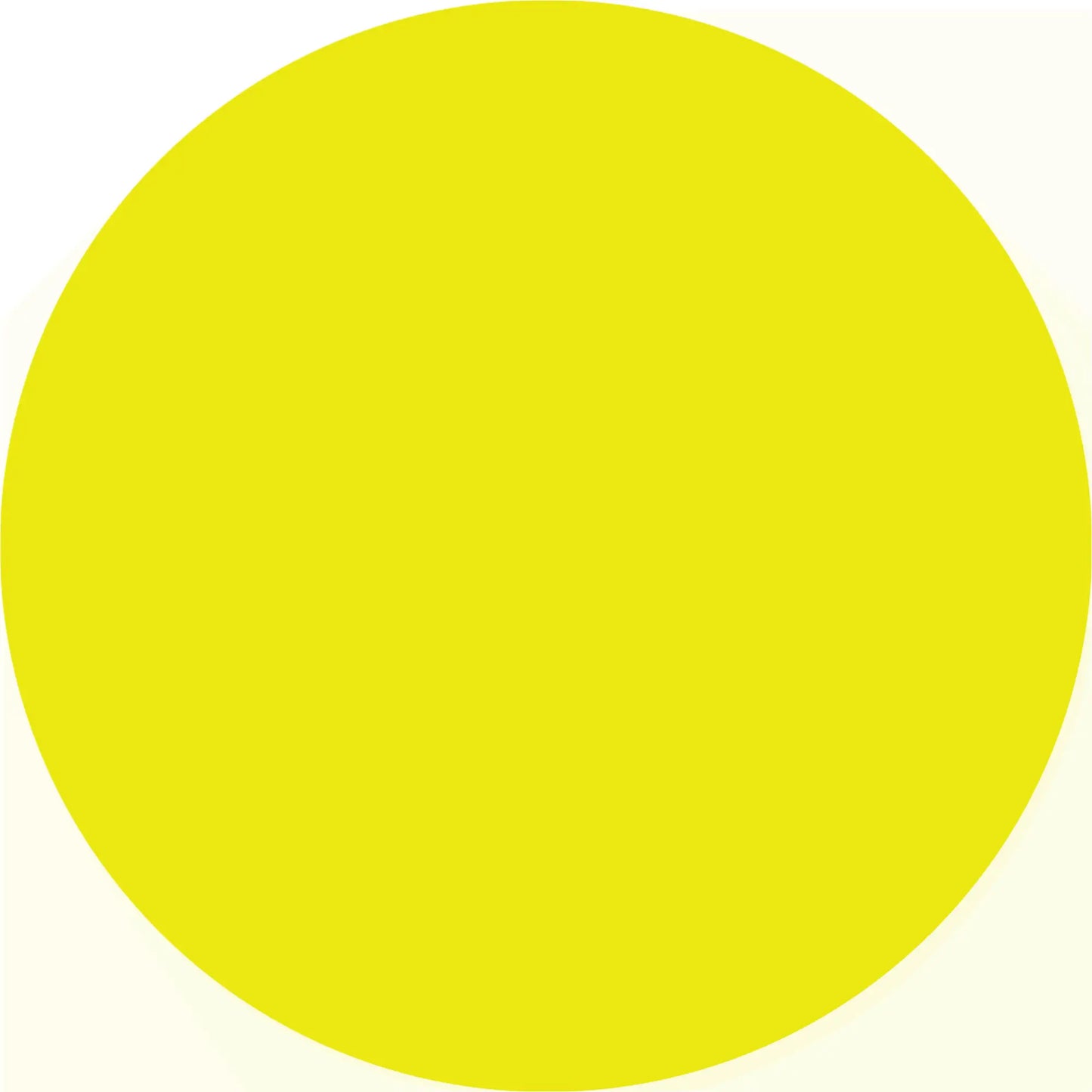 Perfect yellow circle.