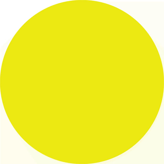 Perfect yellow circle.