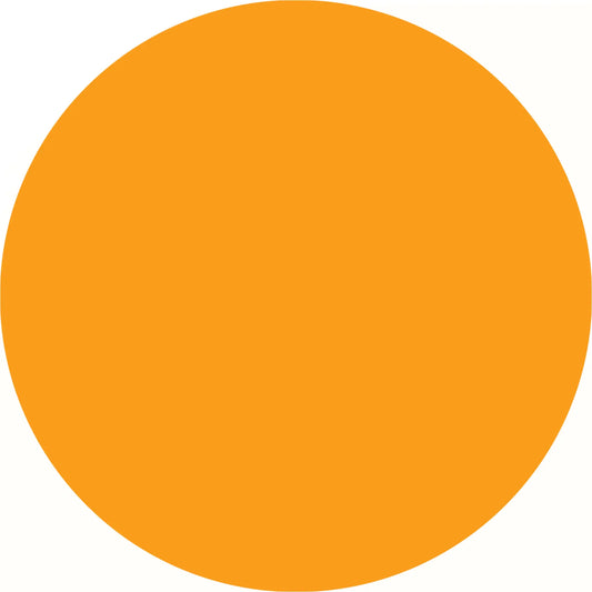 Perfect orange circle.