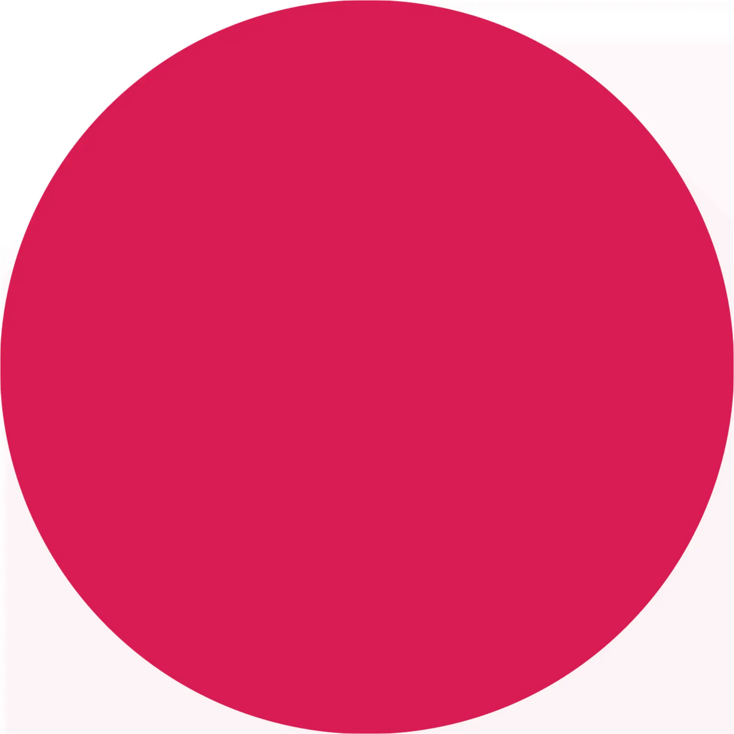 Solid red circle.