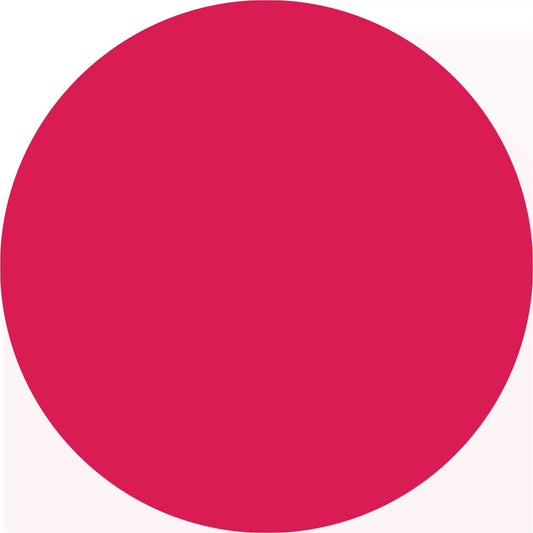 Solid red circle.
