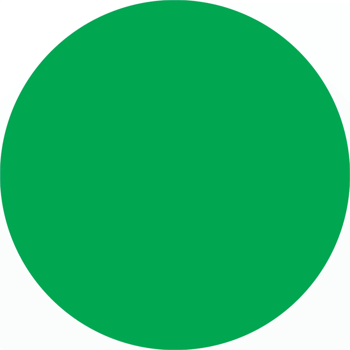 Perfect green circle.