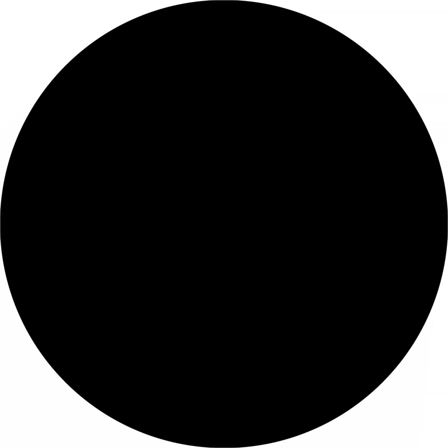 Perfect black circle.