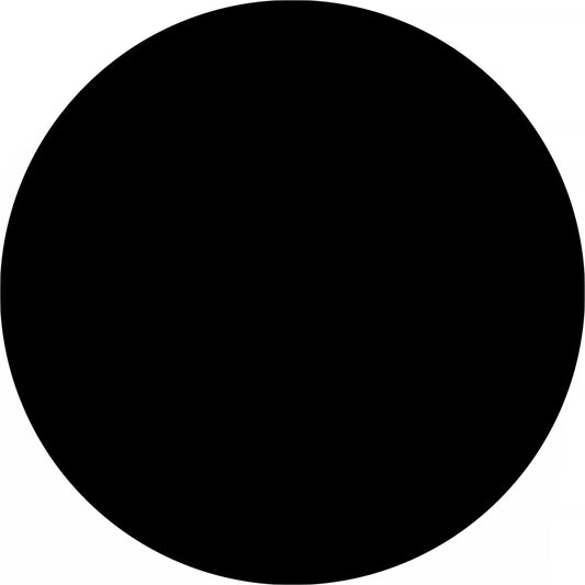 Perfect black circle.