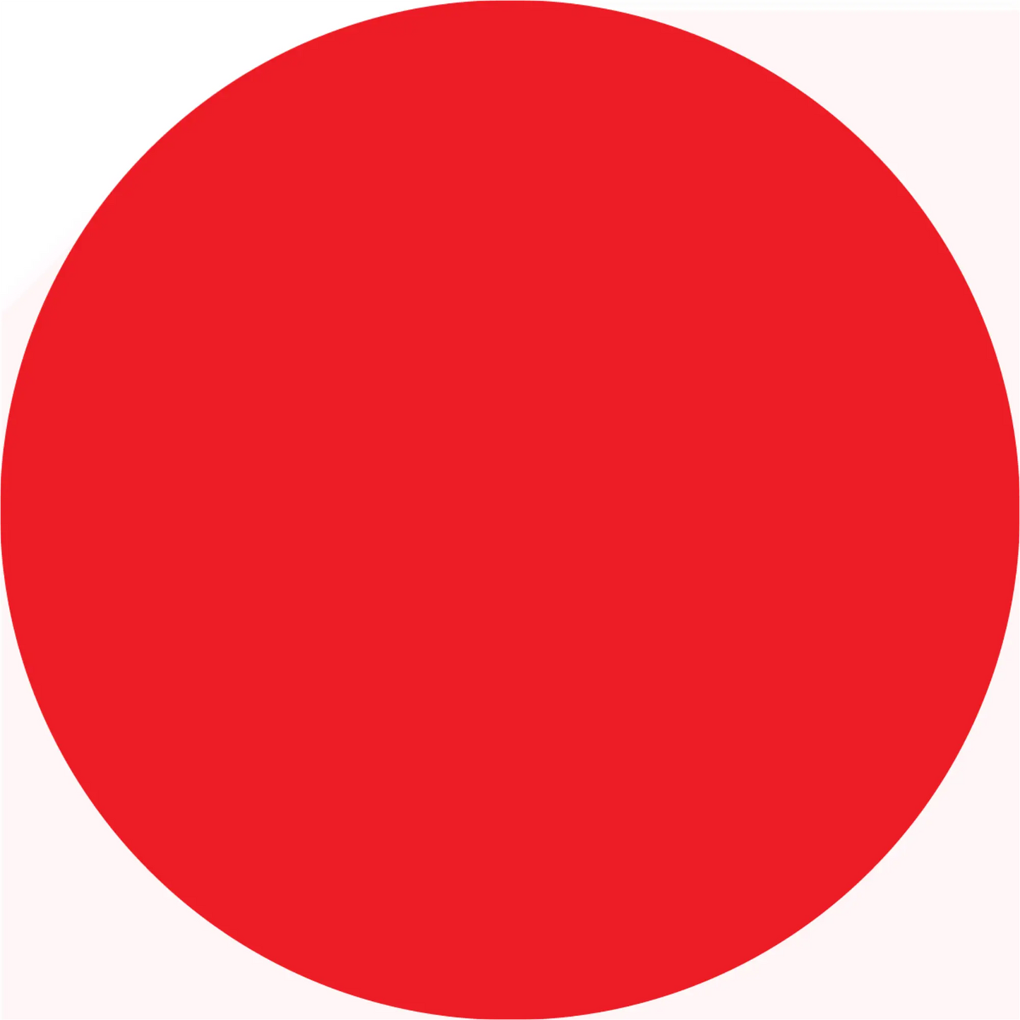 Perfect red circle.