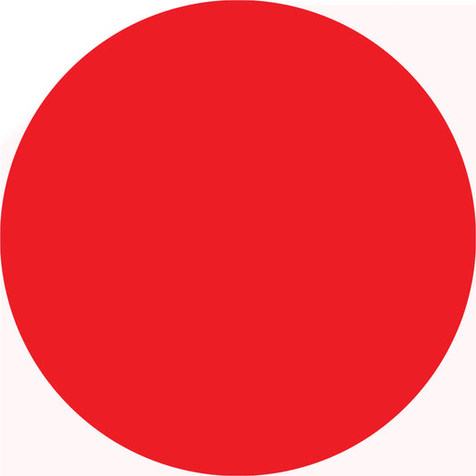 Perfect red circle.
