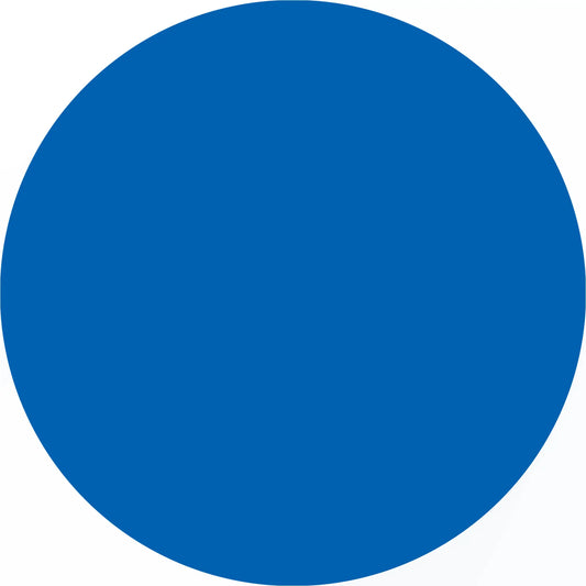 Solid blue circle.