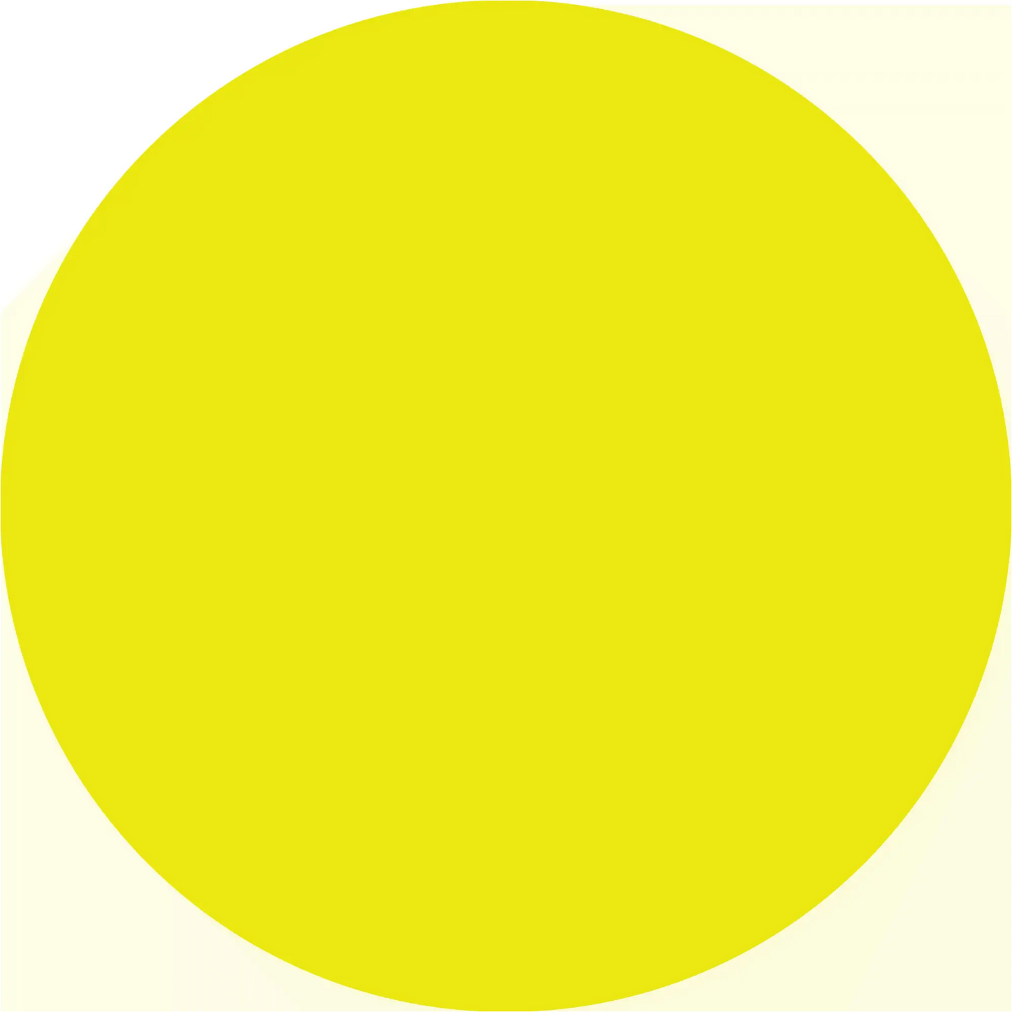 Perfect yellow circle.