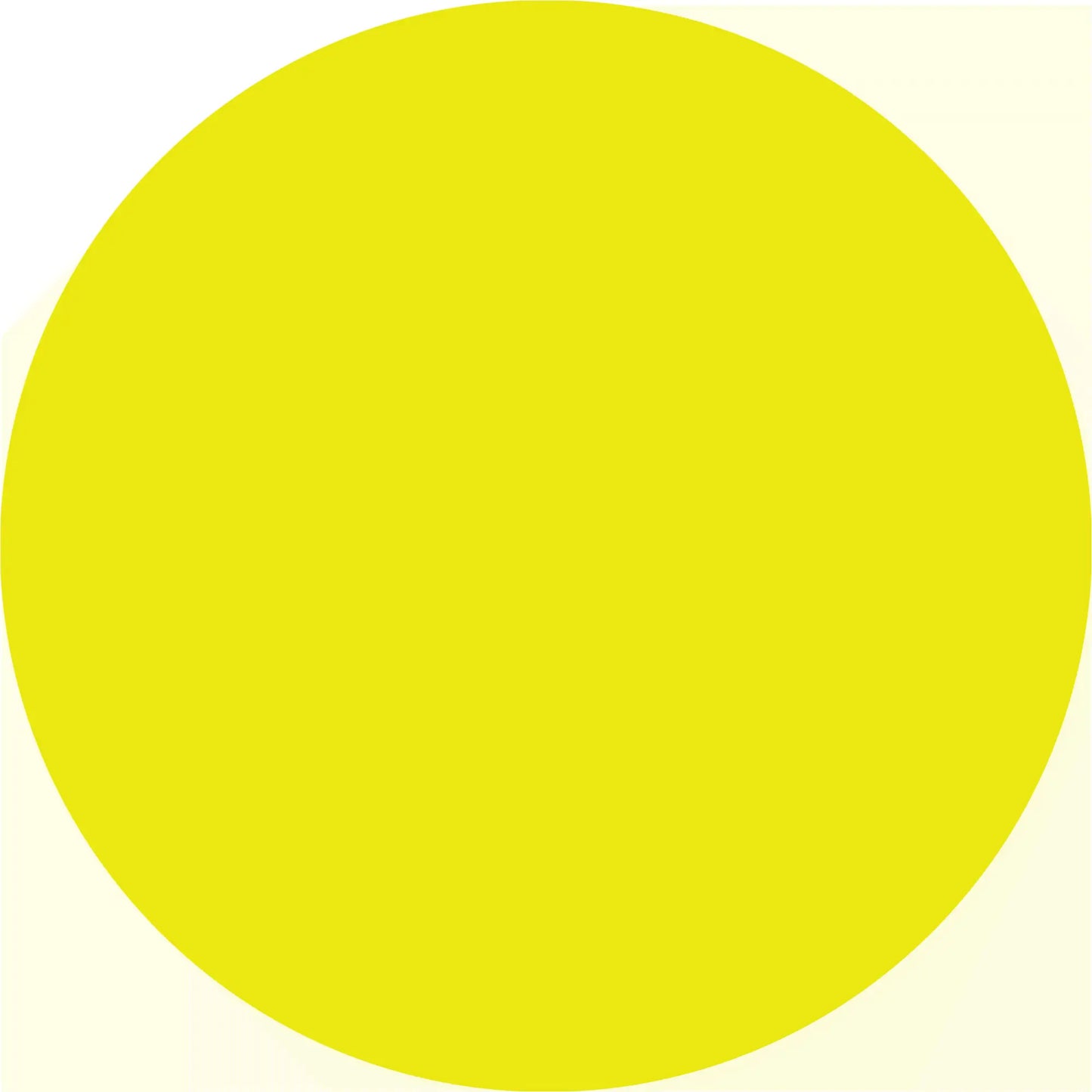 Perfect yellow circle.