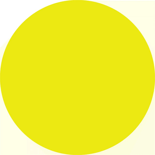 Perfect yellow circle.