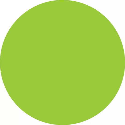 Solid lime green circle.
