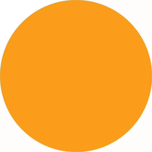 Perfect orange circle.