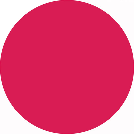 Solid red circle.