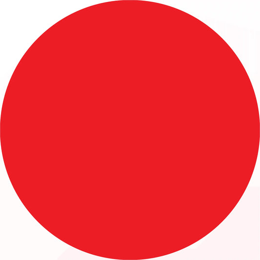 Perfect red circle.