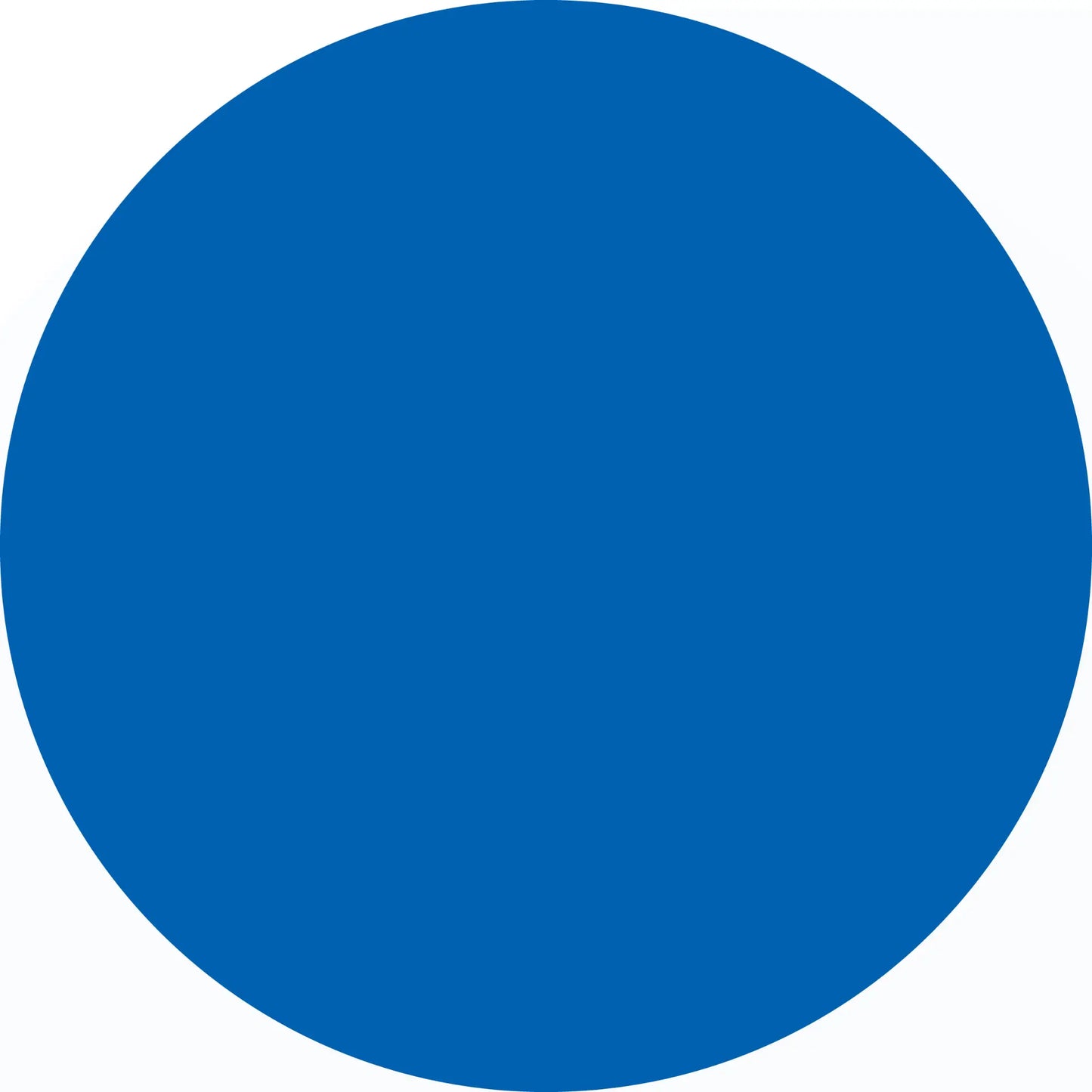 Solid blue circle.