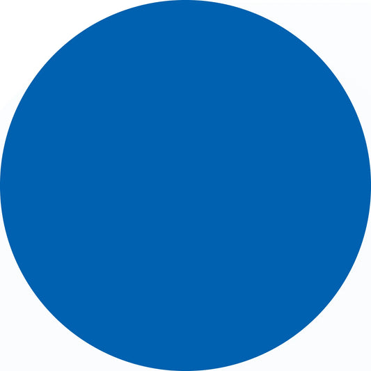 Solid blue circle.