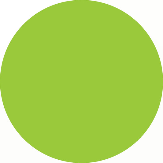 Solid lime green circle.