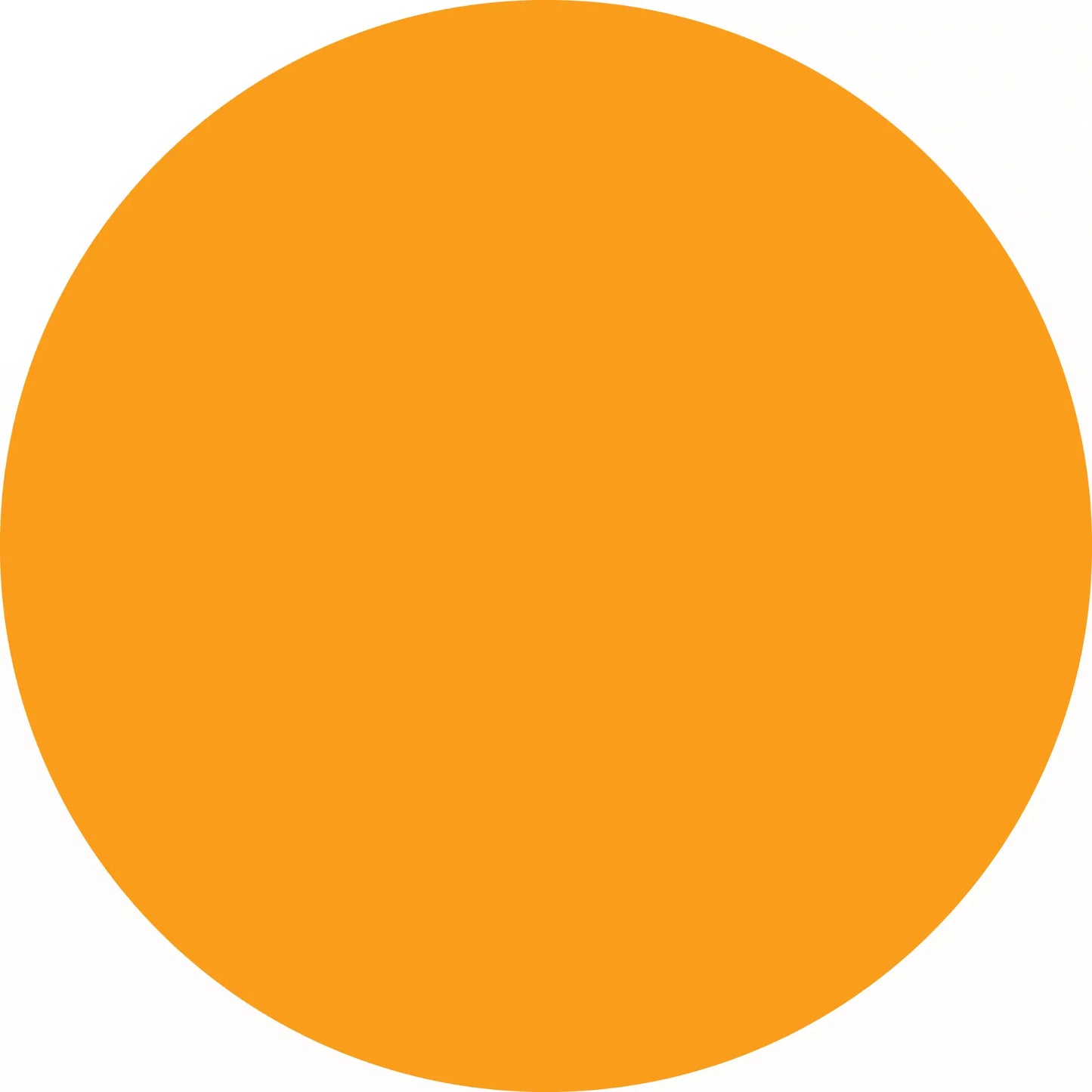 Perfect orange circle.