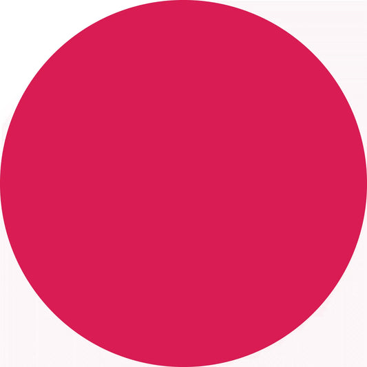 Solid red circle.