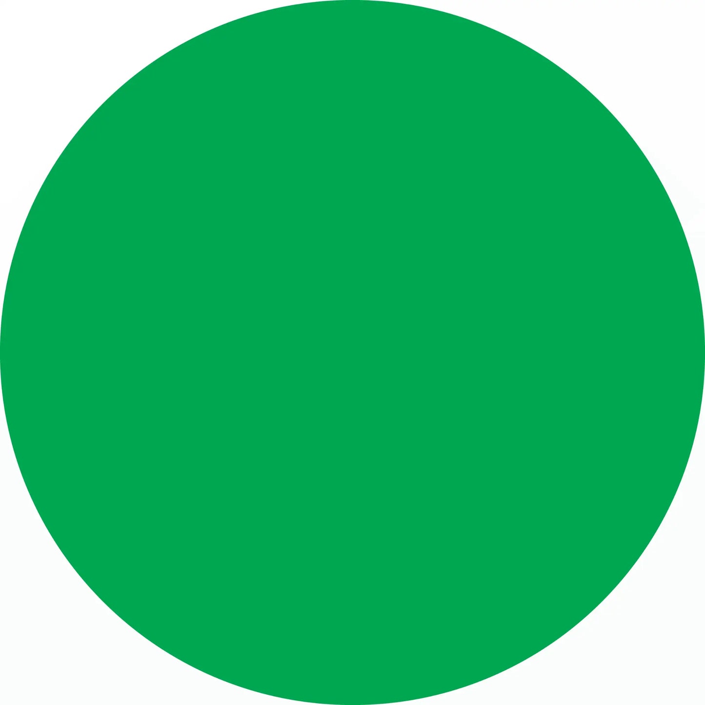 Solid green circle.