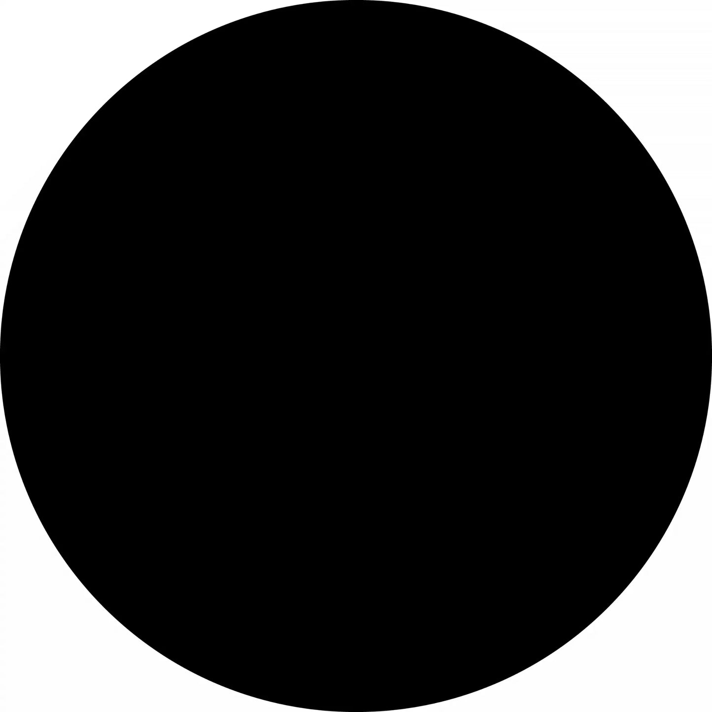 Perfect black circle.