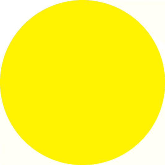 Perfect yellow circle.