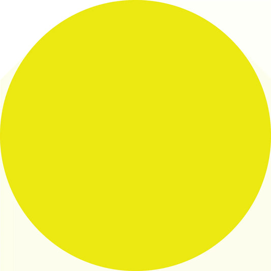 Perfect yellow circle.