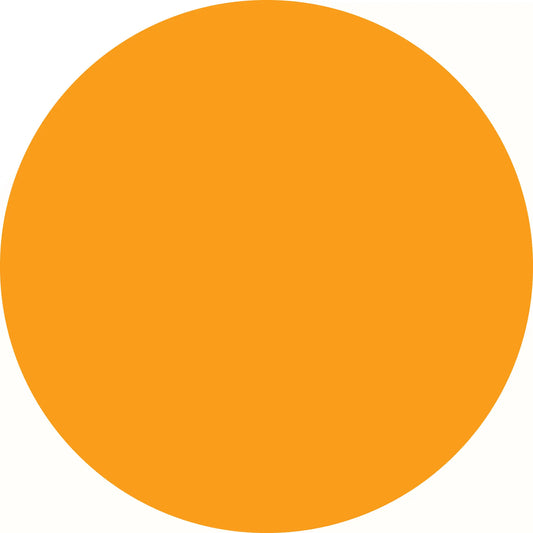 Perfect orange circle.