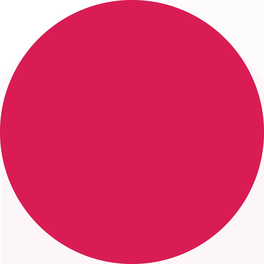Solid red circle.