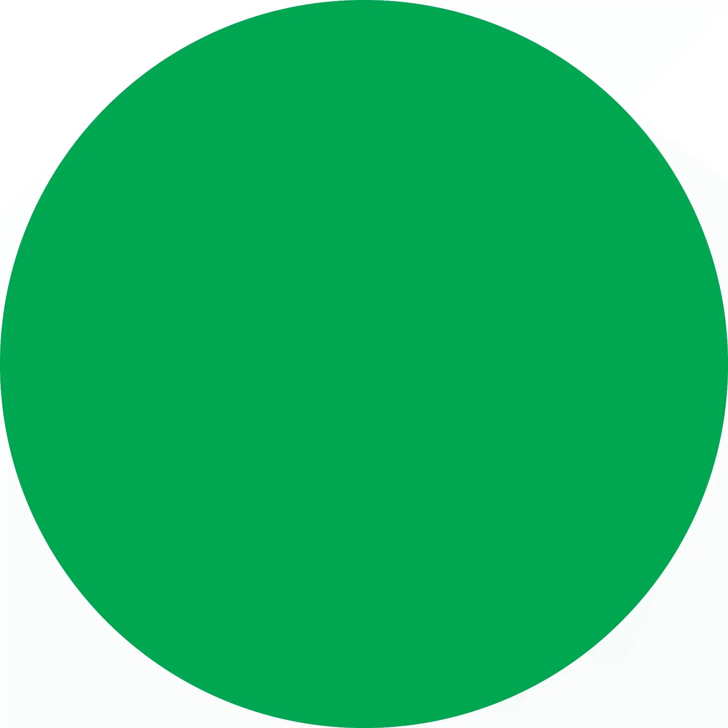 Solid green circle.
