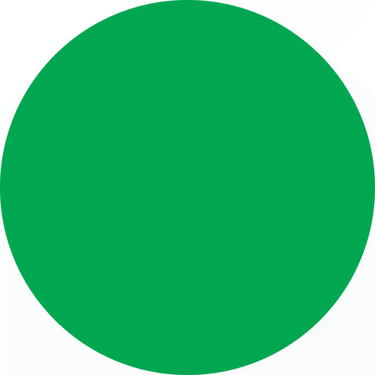 Solid green circle.