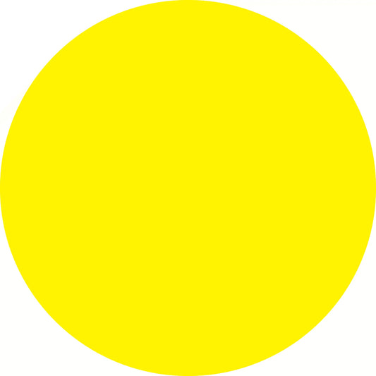 Perfect yellow circle.