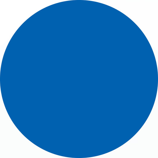 Solid blue circle.