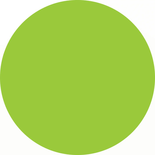 Solid lime green circle.