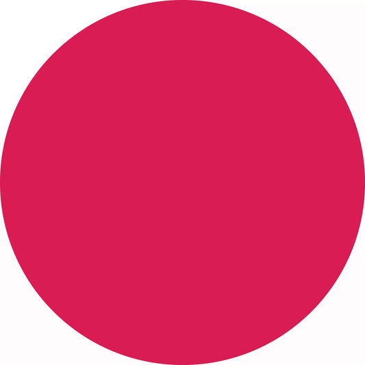 Solid red circle.