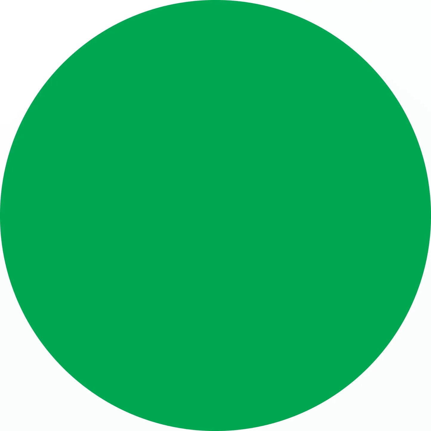 Solid green circle.