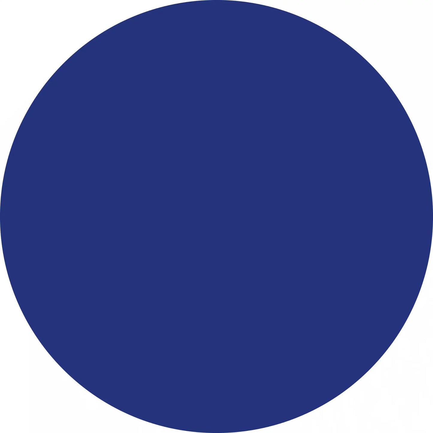 Solid blue circle.