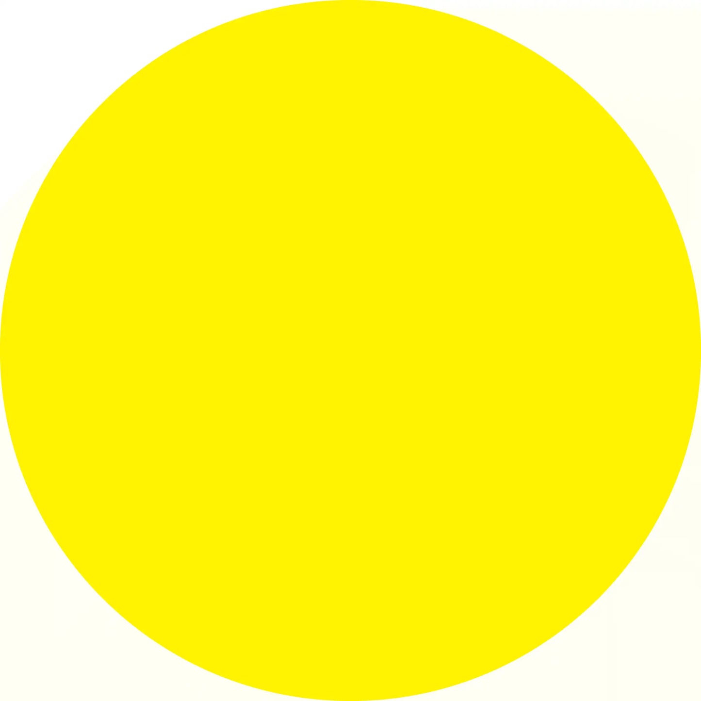 Perfect yellow circle.
