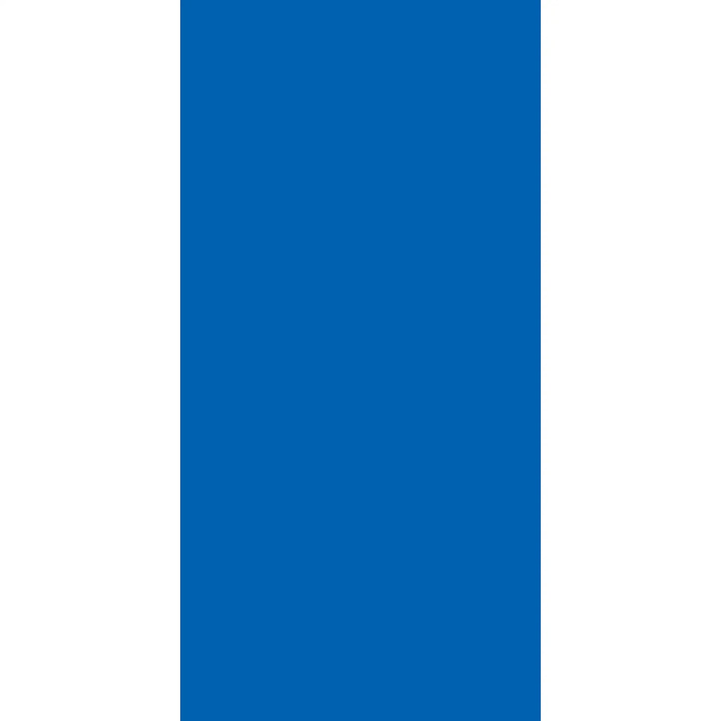 Solid blue rectangle oriented vertically.