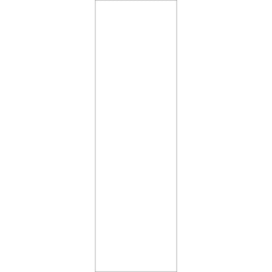 White vertical rectangle with thin black outline.