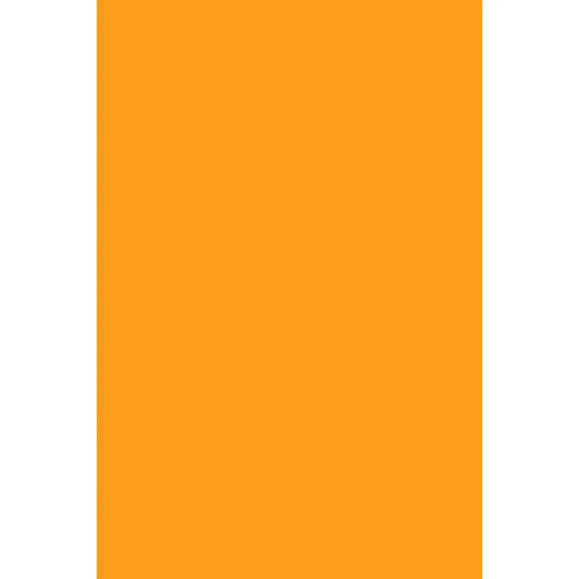 Solid orange rectangular panel.