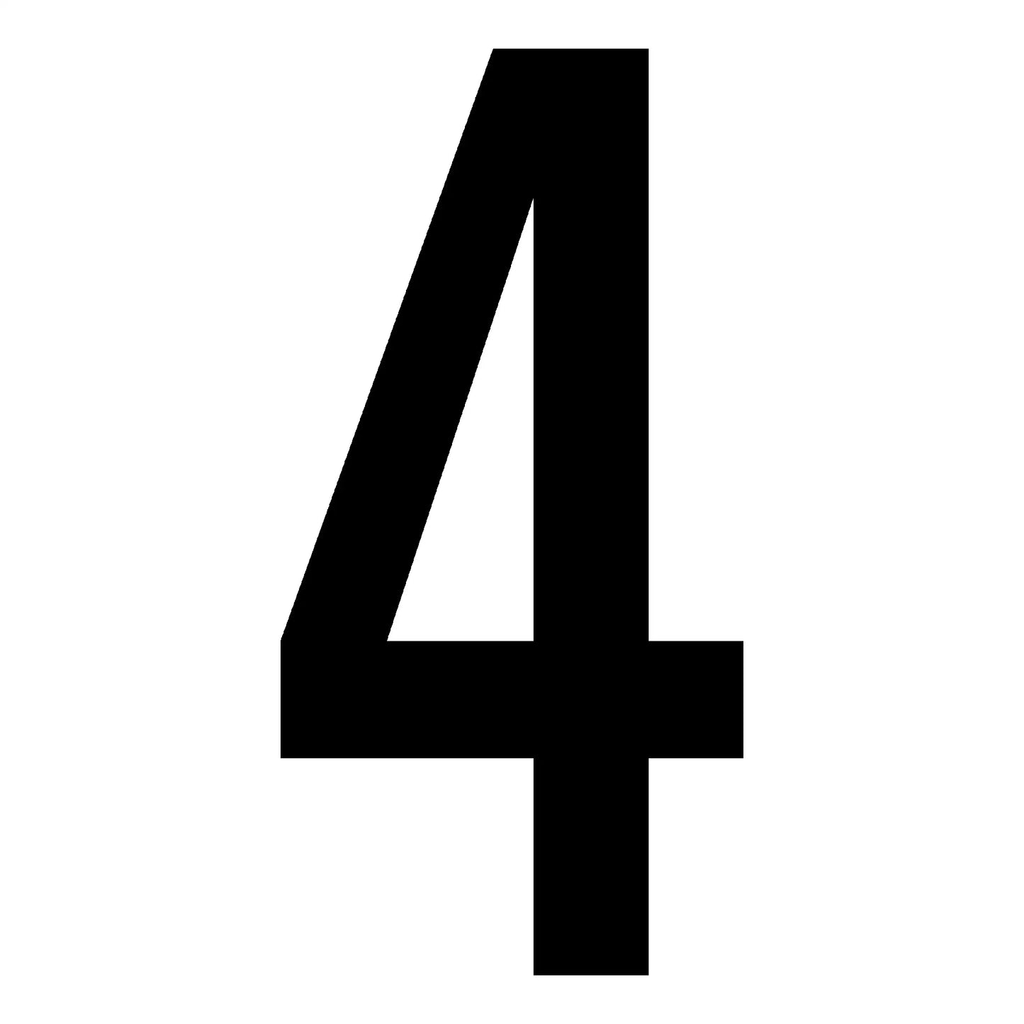 Black numeral 4.
