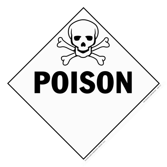 Poison warning sign.